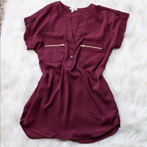 Mauve Pink Tunic Top